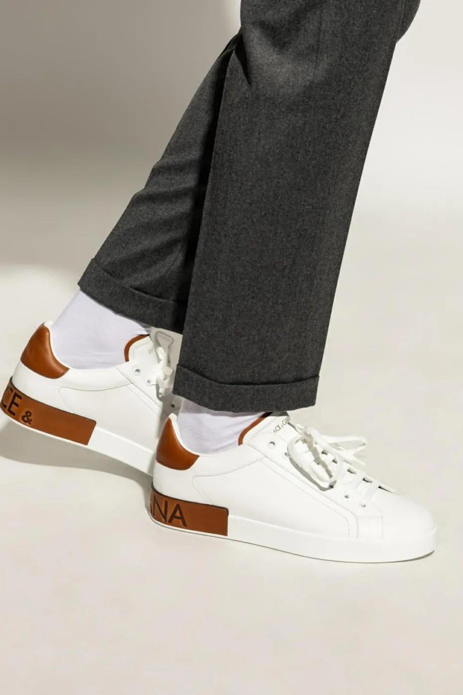 Dolce & Gabbana BIAŁY Buty sportowe z logo