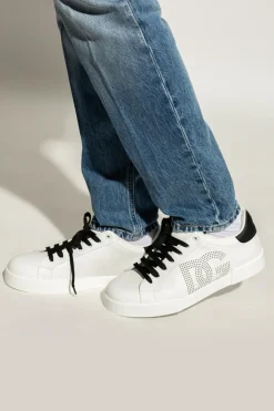 Dolce & Gabbana BIAŁY Buty sportowe z logo