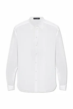 Dolce & Gabbana BIAŁY Jedwabna koszula