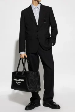 Dolce & Gabbana BIAŁY Koszula ze wzorem w pasy
