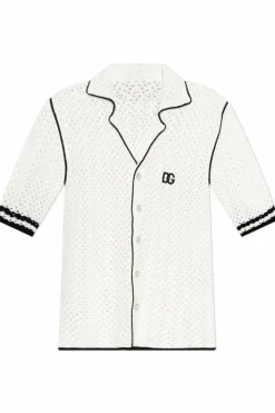 Dolce & Gabbana BIAŁY Koszula z krótkimi rękawami