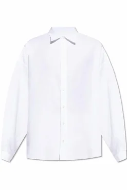 Dolce & Gabbana BIAŁY Lniana koszula