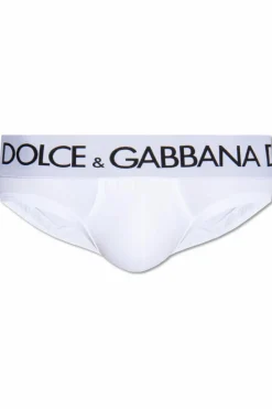 Dolce & Gabbana BIAŁY Slipy z logo