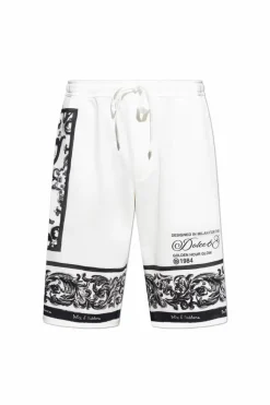 Dolce & Gabbana BIAŁY Szorty ze wzorem