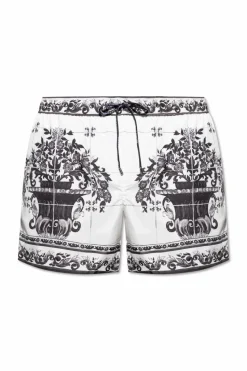 Dolce & Gabbana BIAŁY Szorty kąpielowe