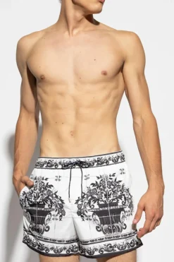 Dolce & Gabbana BIAŁY Szorty kąpielowe