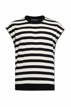 Dolce & Gabbana BIAŁY Top bez rękawów