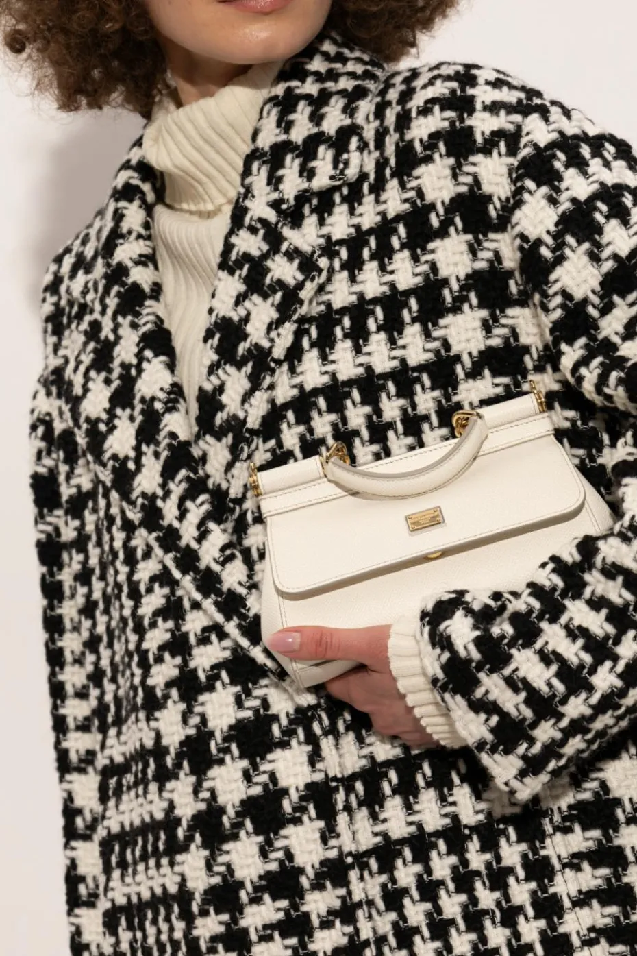 Dolce & Gabbana BIAŁY Torba do ręki `Sicily Small`