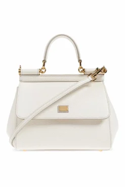 Dolce & Gabbana BIAŁY Torba do ręki `Sicily Medium`