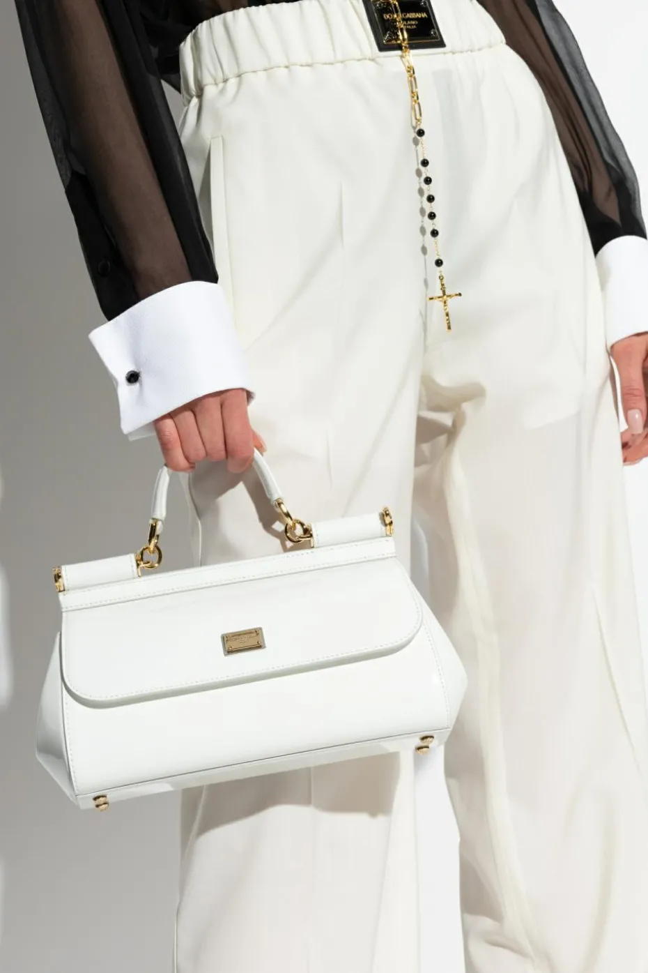 Dolce & Gabbana BIAŁY Torba na ramię `Sicily`