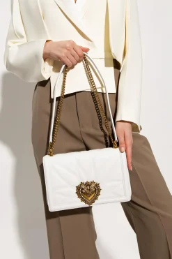 Dolce & Gabbana BIAŁY Torba na ramię z logo