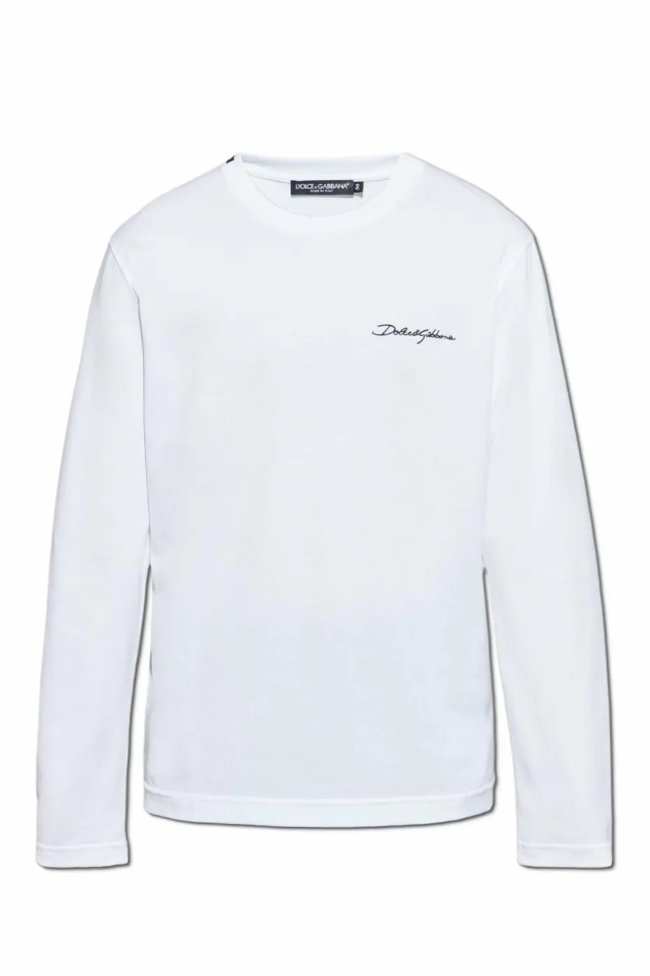 Dolce & Gabbana BIAŁY T-shirt z długimi rękawami