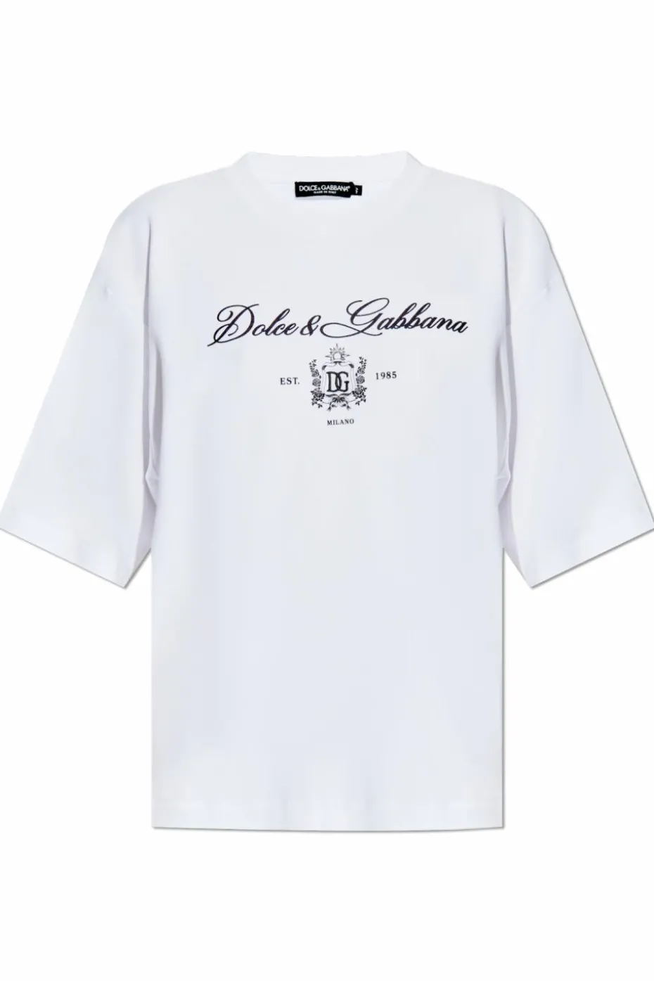 Dolce & Gabbana BIAŁY T-shirt z logo
