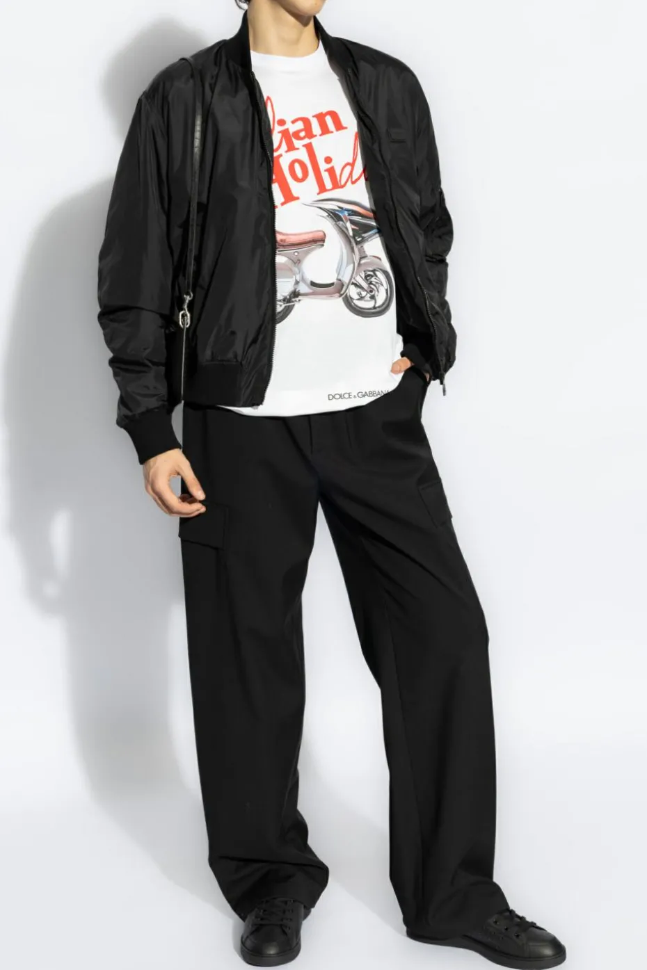 Dolce & Gabbana BIAŁY T-shirt z nadrukiem