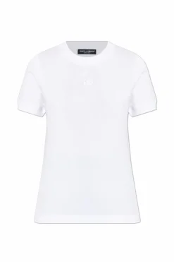 Dolce & Gabbana BIAŁY T-shirt z logo