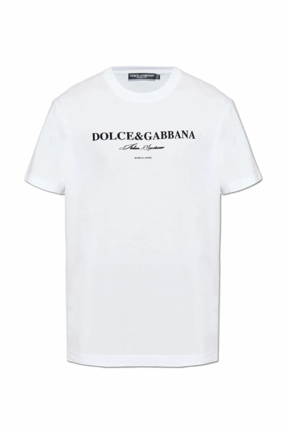 Dolce & Gabbana BIAŁY T-shirt z nadrukowanym logo
