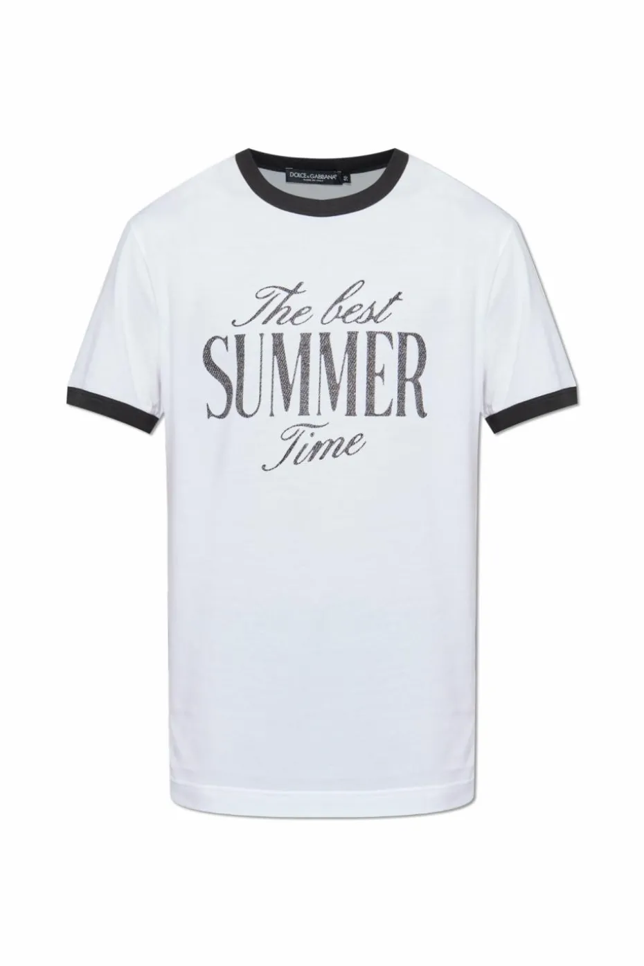 Dolce & Gabbana BIAŁY T-shirt z nadrukiem