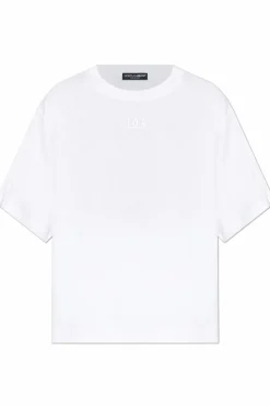 Dolce & Gabbana BIAŁY T-shirt z logo