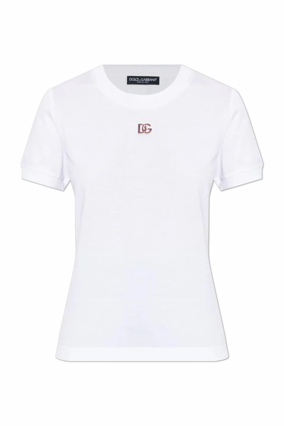 Dolce & Gabbana BIAŁY T-shirt z logo