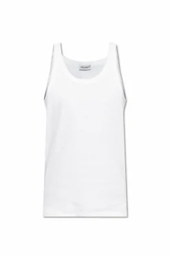 Dolce & Gabbana BIAŁY T-shirt bez rękawów