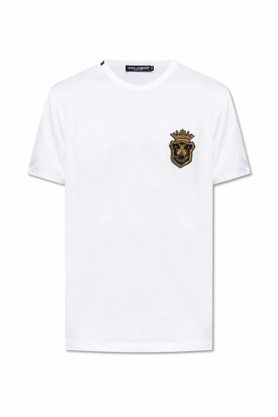 Dolce & Gabbana BIAŁY T-shirt z aplikacją