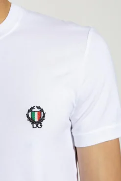 Dolce & Gabbana BIAŁY T-shirt z logo
