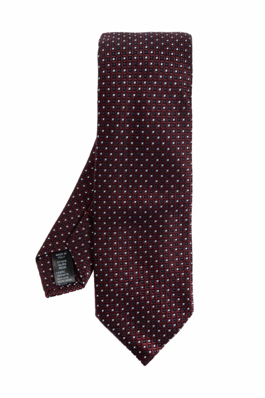 Dolce & Gabbana BORDO Jedwabny krawat
