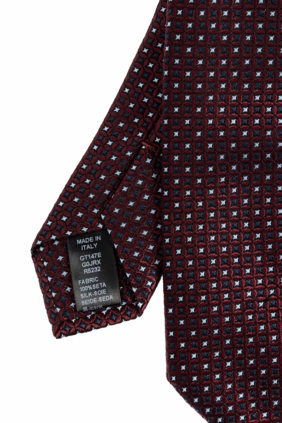 Dolce & Gabbana BORDO Jedwabny krawat