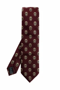 Dolce & Gabbana BORDO Jedwabny krawat