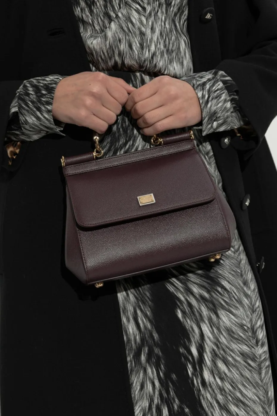 Dolce & Gabbana BORDO Torba do ręki `Sicily Medium`