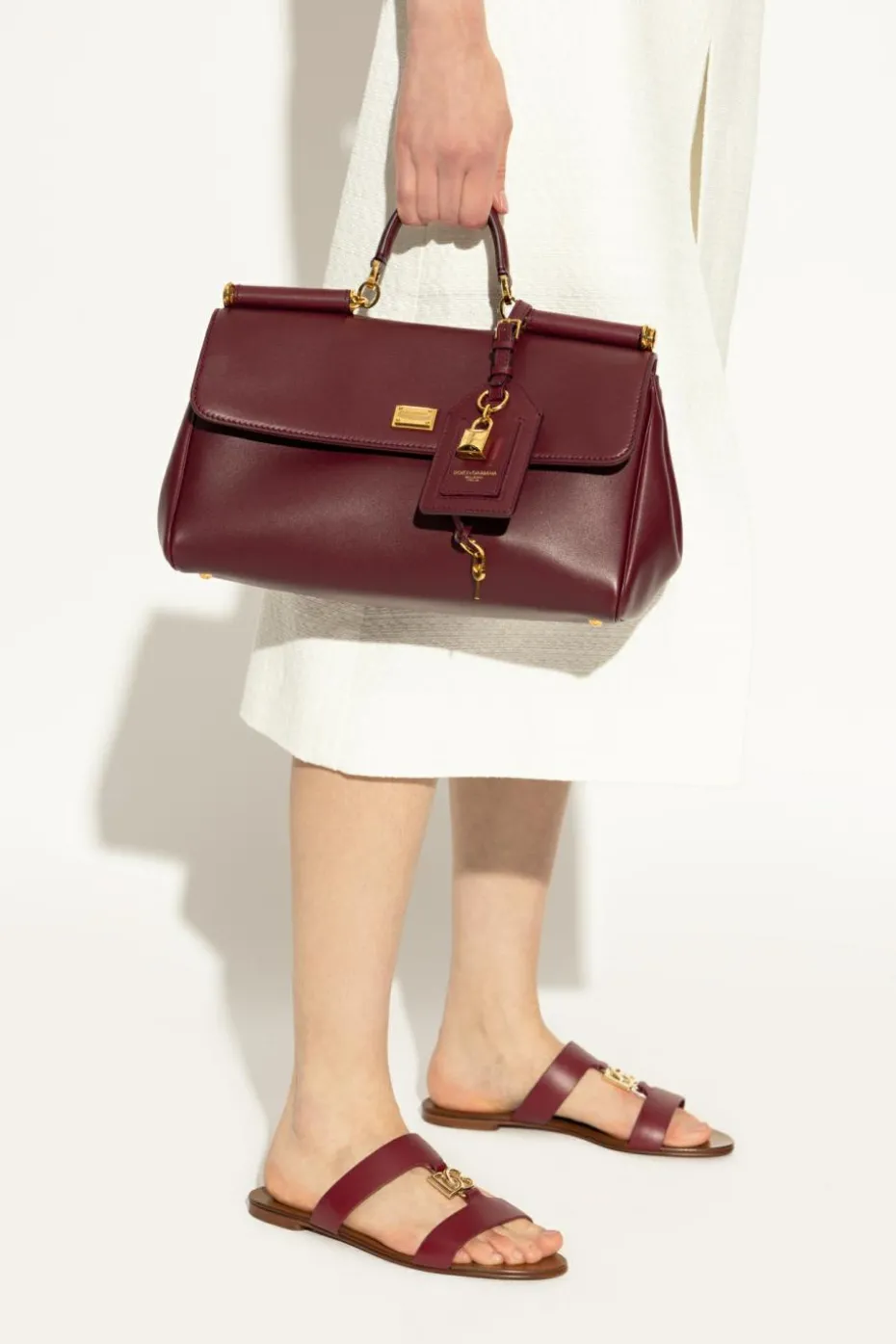 Dolce & Gabbana BORDO Torba do ręki `Sicily`
