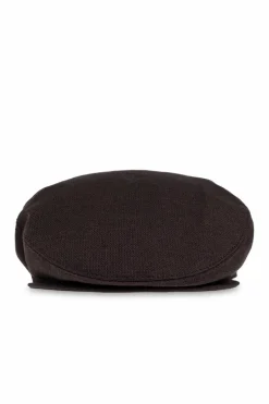 Dolce & Gabbana BRĄZOWY Kaszkiet z naszywką z logo