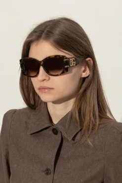 Dolce & Gabbana BRĄZOWY Okulary przeciwsłoneczne