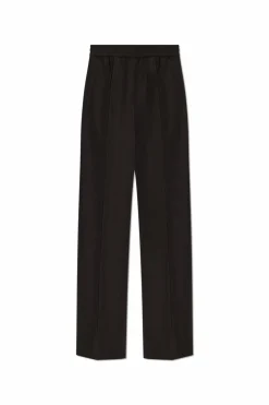 Dolce & Gabbana BRĄZOWY Spodnie w kant