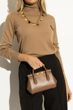 Dolce & Gabbana BRĄZOWY Torba do ręki ‘Marlene Mini’