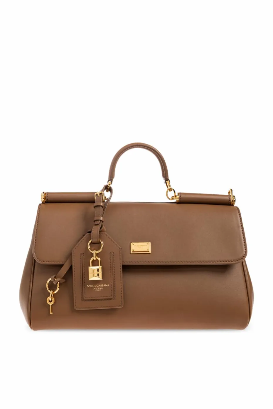 Dolce & Gabbana BRĄZOWY Torba do ręki ‘Sicily Large’
