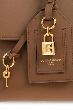 Dolce & Gabbana BRĄZOWY Torba do ręki ‘Sicily Large’