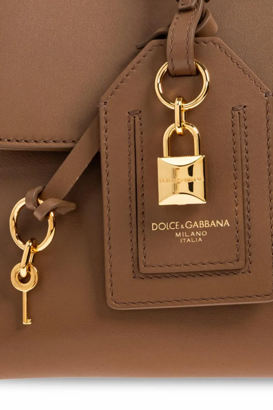 Dolce & Gabbana BRĄZOWY Torba do ręki ‘Sicily Large’