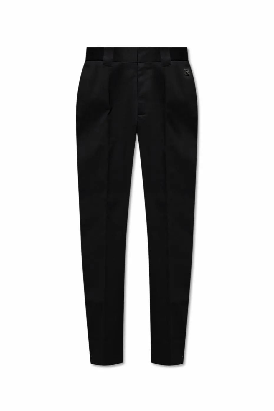 Dolce & Gabbana CZARNY Bawełniane spodnie