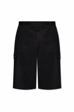 Dolce & Gabbana CZARNY Bawełniane szorty typu `cargo`