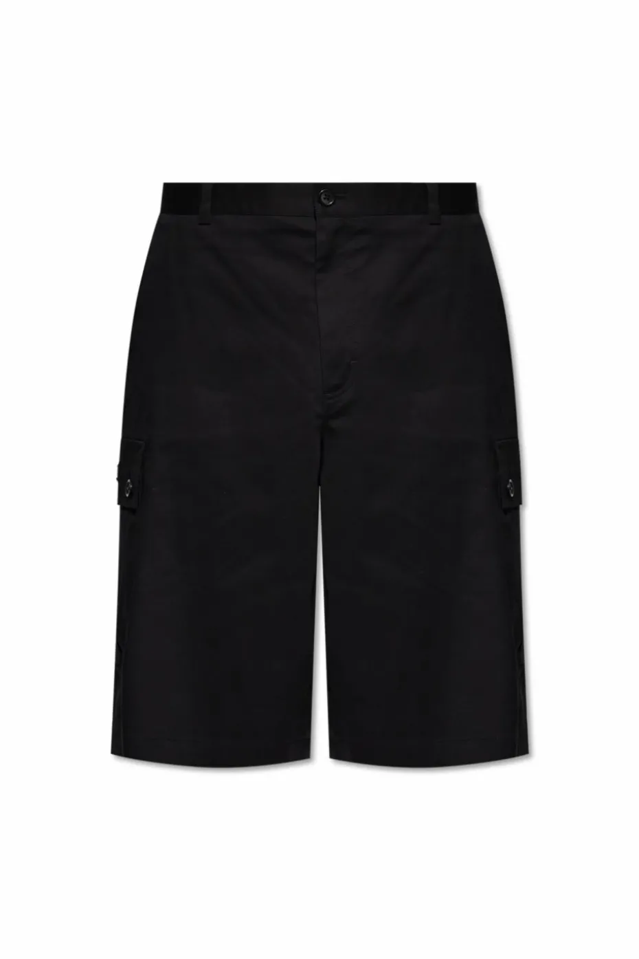 Dolce & Gabbana CZARNY Bawełniane szorty typu `cargo`