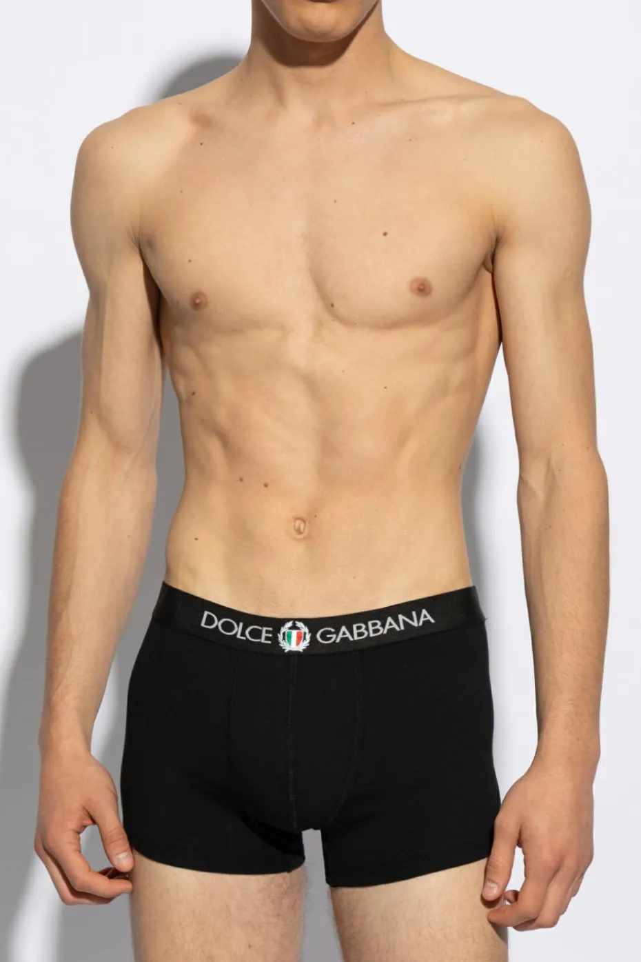 Dolce & Gabbana CZARNY Bawełniane bokserki