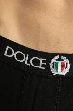 Dolce & Gabbana CZARNY Bawełniane bokserki