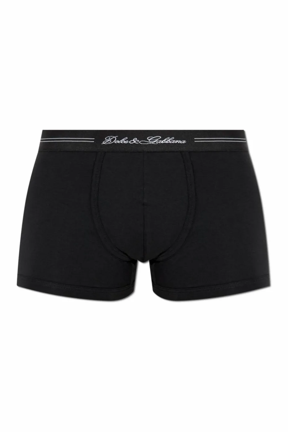 Dolce & Gabbana CZARNY Bawełniane bokserki z logo