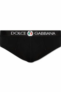Dolce & Gabbana CZARNY Bawełniane slipy