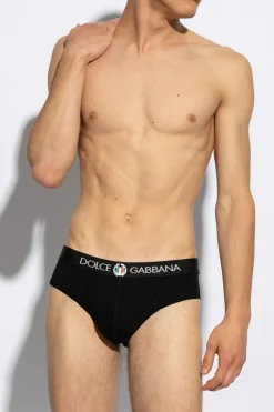 Dolce & Gabbana CZARNY Bawełniane slipy