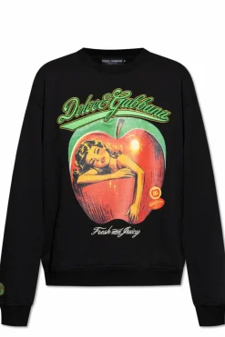 Dolce & Gabbana CZARNY Bluza z logo