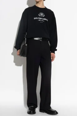 Dolce & Gabbana CZARNY Bluza z nadrukowanym logo