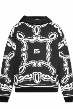 Dolce & Gabbana CZARNY Bluza z kapturem