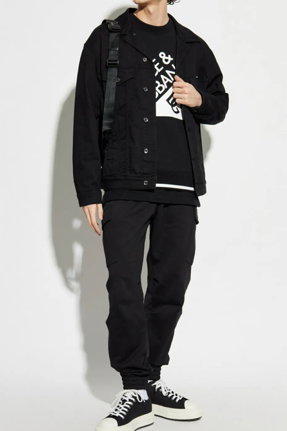Dolce & Gabbana CZARNY Bluza z logo
